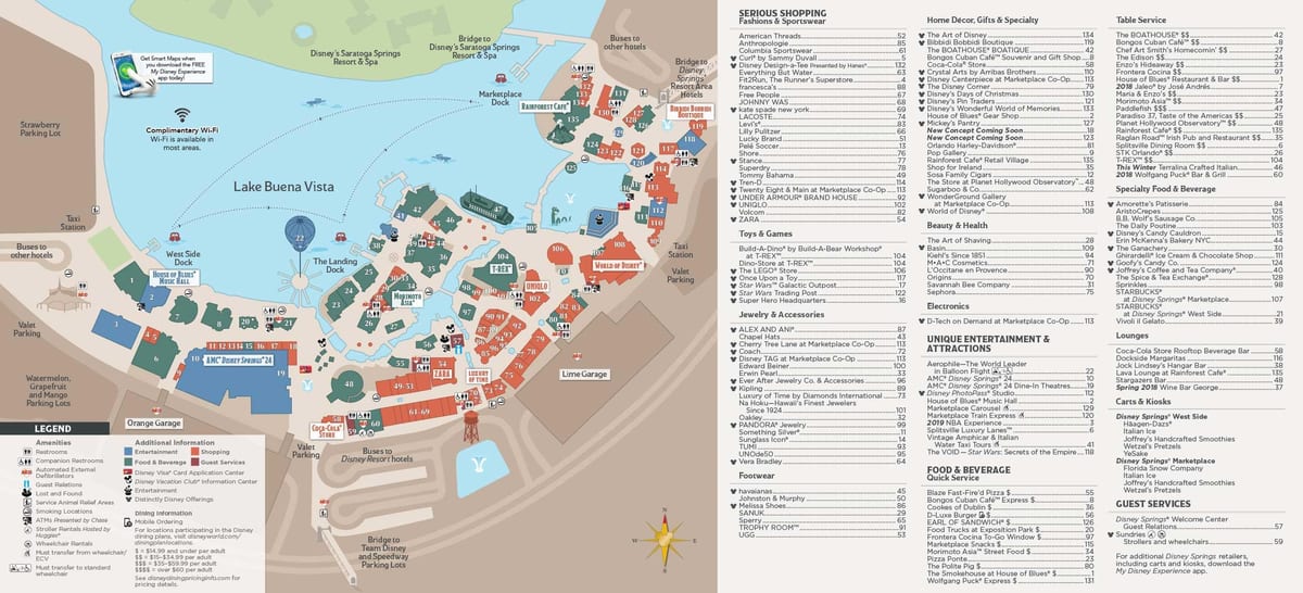 bản đồ của Disney springs