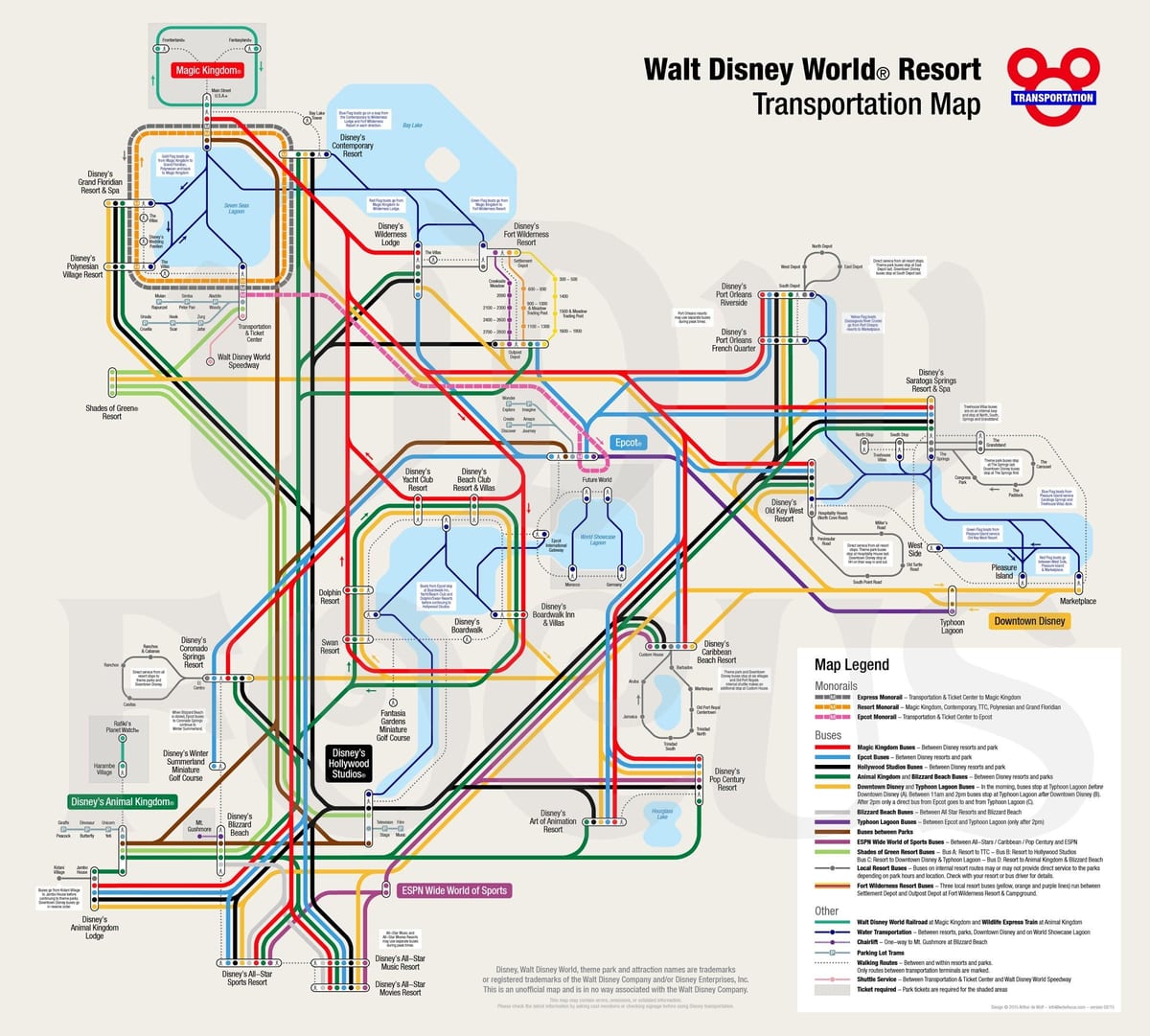 bản đồ của thế Giới Disney đường ray
