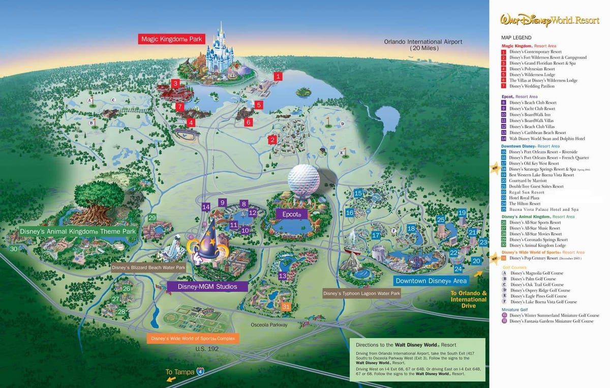 bản đồ của thế Giới Disney