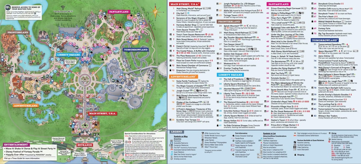 Disney thế Giới Vương quốc phép Thuật bản đồ