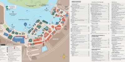 Bản đồ của Disney springs