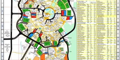 Bản đồ của đại học Florida trung tâm
