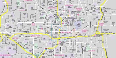 Bản đồ của Orlando Florida