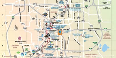 Bản đồ của Orlando hấp dẫn