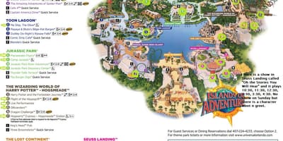 Universal Đảo Phiêu lưu bản đồ